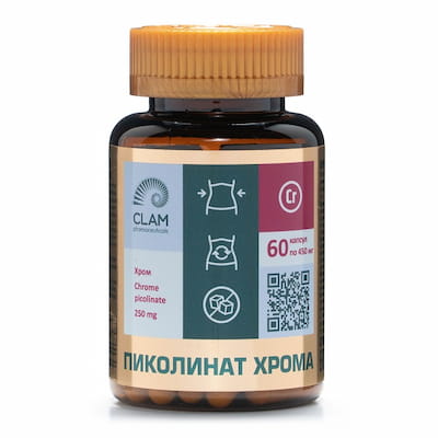 Chromium picolinate, 60 capsules, 2-month course
